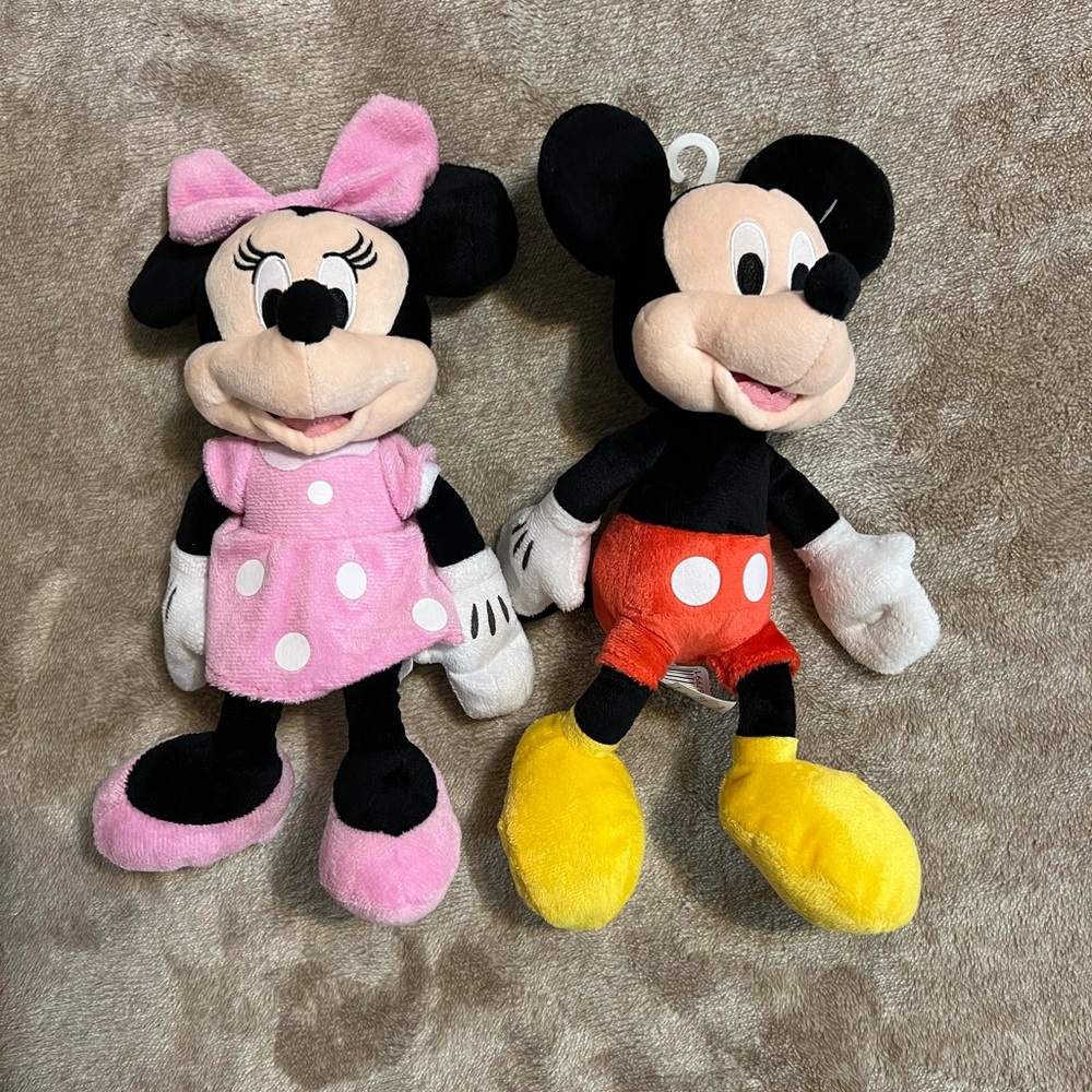 Disney Minnie and Mickey Plush Set
